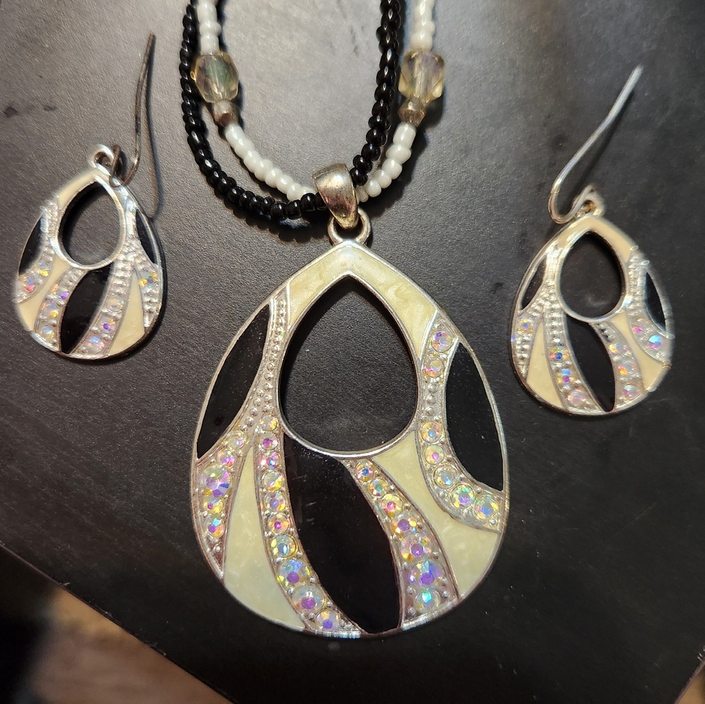 Kenneth Cole Earrings and Necklace set